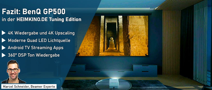 BenQ GP500 Beamer Test Fazit Praxiserfahrung