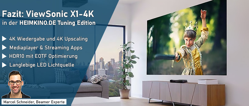 ViewSonic X1-4K Beamer Fazit