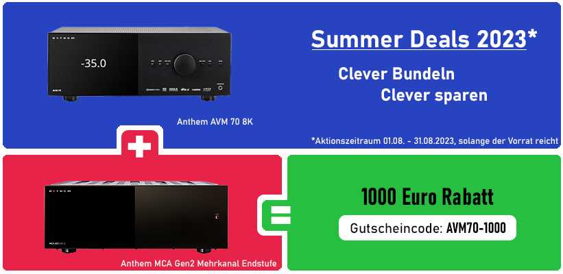 Anthem AVM70 8K Summer Deals 2023 Aktion