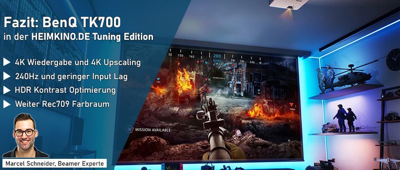 BenQ TK700 Beamer Test Fazit
