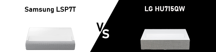 Samsung LSP7T vs LG HU715QW Laser TV Vergleich
