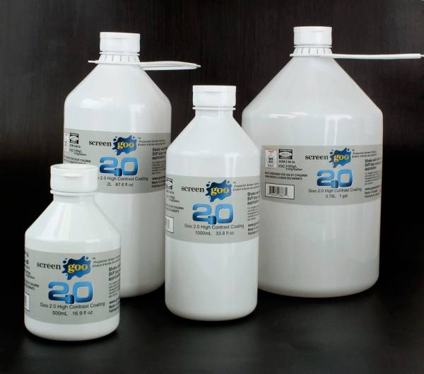 Screen Goo 2.0 High Contrast (light grey) 0.85 Gain 500 mL - SKU: 28664