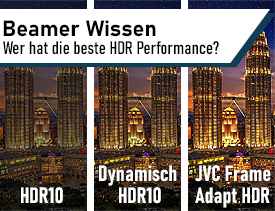 8K HDR Beamer Wissen HDR Leistung im Vergleich