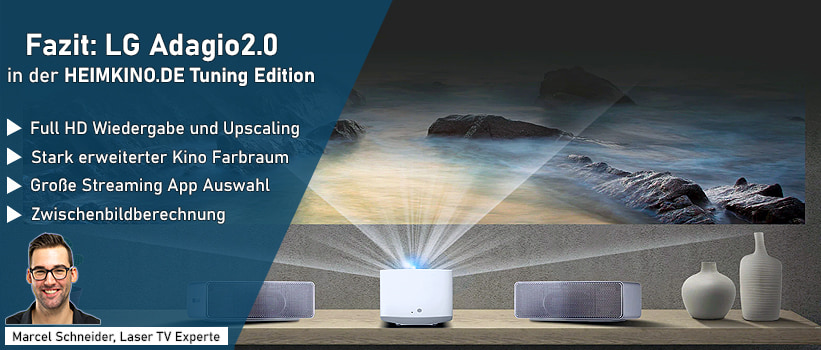 LG Adagio2.0 HF65LS Laser TV Fazit Kaufempfehlung