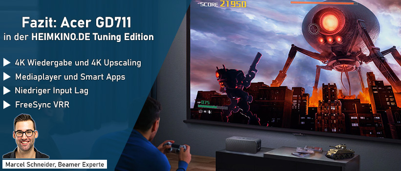 Acer GD711 Beamer Fazit