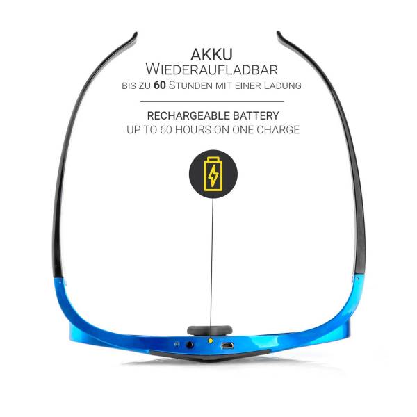 Hi-SHOCK DLP Pro Blue Heaven - DLP Link 3D Brille mit Akku