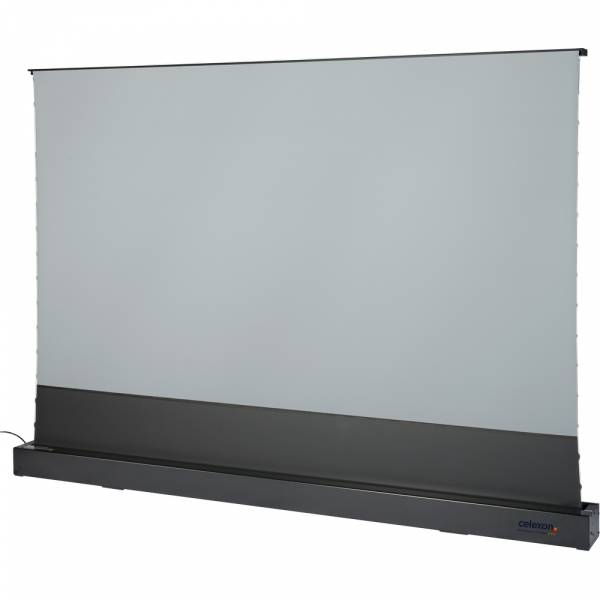 celexon CLR UST Rollup Kontrastleinwand 221 x 124cm - 100" schwarze Tension Bodenleinwand