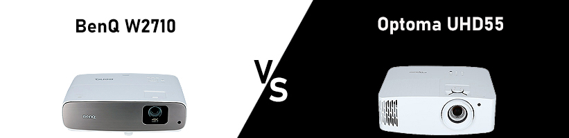 BenQ W2710 vs Optoma UHD55 Beamer Direktvergleich