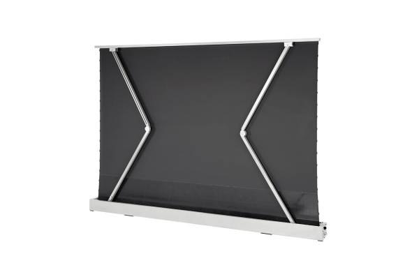 celexon CLR HomeCinema UST elektrische Boden-Leinwand 100, 221 x 124cm - weiß
