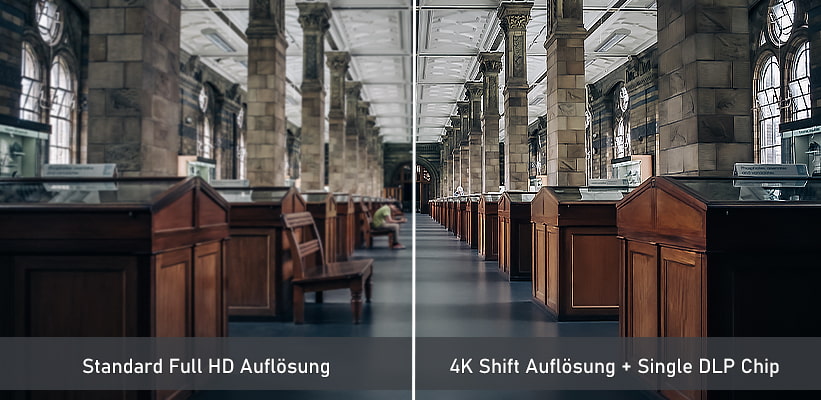BenQ TK860i 4K Bildvorteil vs Full HD