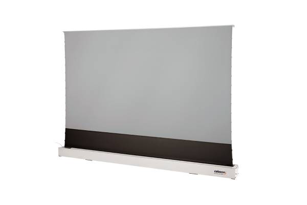 celexon CLR HomeCinema UST elektrische Boden-Leinwand 120, 265 x 149cm - weiß