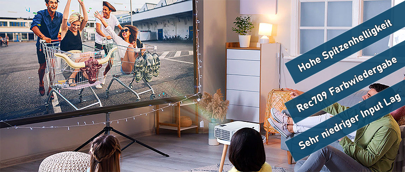 ViewSonic PX701HDH Beamer Wohnzimmer Installation