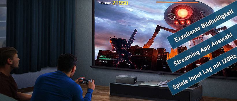 BenQ TH685i Gaming Beamer Aufstellung