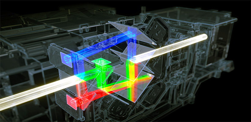 Sony XW7000ES Schwarz Z-Phosphor Lichtquelle Aufbau